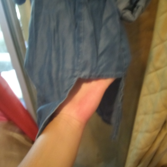 New York & Company Denim long sleeve shirt (SUPER SOFT) - Picture 8 of 16